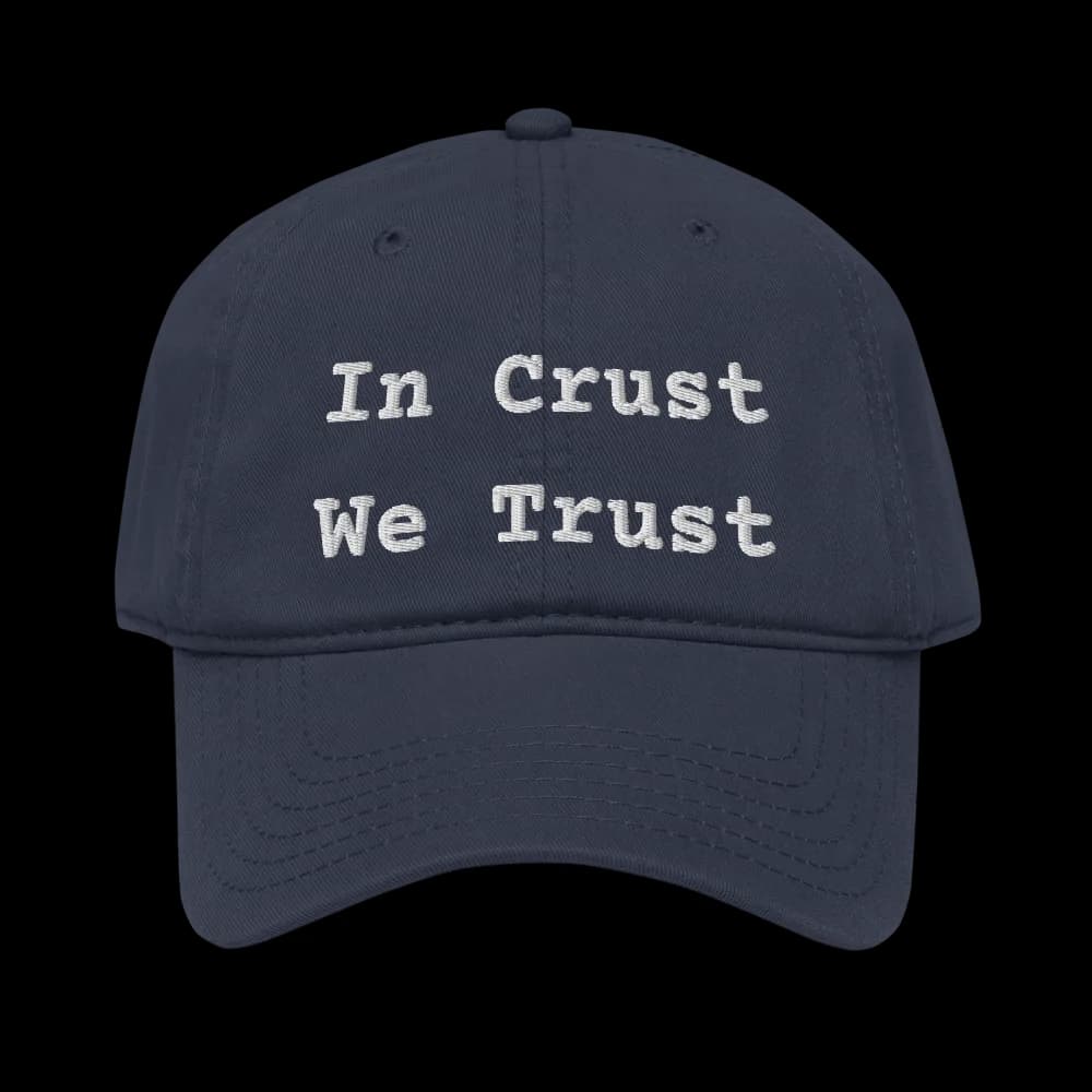 In Crust We Trust Hat — Navy
